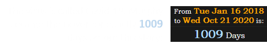 The virus is called Covid-19. Murphy became the Governor exactly 1009 days before this story: