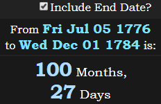 100 Months, 27 Days