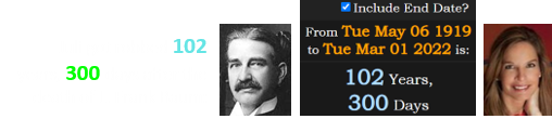 Juli got robbed 102 years, 300 days after the death of L. Frank Baum: