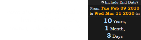 Polar Storm was released on home video 10 years, 1 month, 3 days before 11/3: