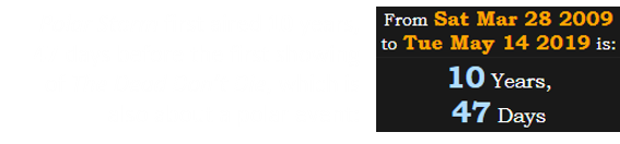 Polar Storm first aired 10 years, 47 days before the first showing of The Dead Don’t Die, which is also about a polar event: