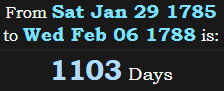 1103 Days