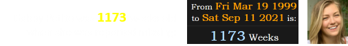 Gabby Petito was 1173 weeks old when she was reported missing: