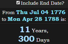 11 Years, 300 Days