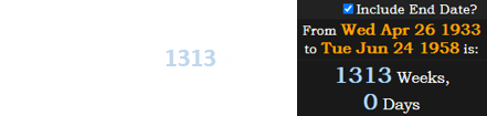 Carol Burnett was born a span of exactly 1313 weeks before Tommy Lister: