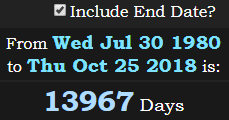 13967 Days