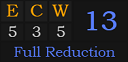 "ECW" = 13 (Full Reduction)