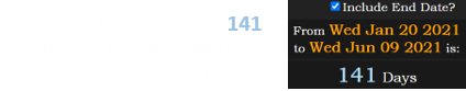 Today is President Biden’s 141st day in office, along with acting USAF Secretary John P. Roth: