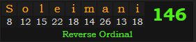 "Soleimani" = 146 (Reverse Ordinal)