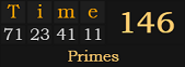 "Time" = 146 (Primes)