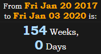 154 Weeks, 0 Days