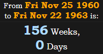 156 Weeks, 0 Days