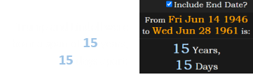 Trump and Lindell were born a span of 15 years, 15 days apart: