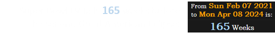 Super Bowl LV falls 165 weeks before the second Great American Eclipse: