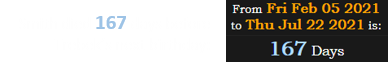 Smith died 167 days before Trebek’s next birthday: