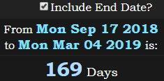 169 Days