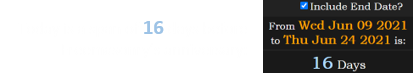 Today is a span of 16 days before Freemasonry’s anniversary: