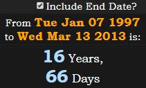 16 Years, 66 Days