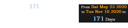 Today is 171 days after the anniversary of the dashcam footage being released: