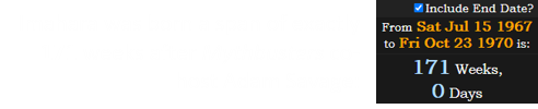 Imahara was born a span of exactly 171 weeks after Mythbusters co-host Adam Savage: