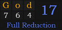 "God" = 17 (Full Reduction)