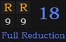 "RR" = 18 (Full Reduction)