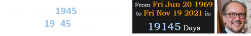 Hitler died in 1945. Schallenberg is 19145 days old today: