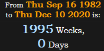1995 Weeks, 0 Days