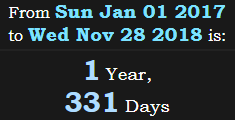 1 Year, 331 Days