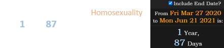 Nassib announced his Homosexuality 1 year, 87 days after he first joined the Las Vegas Raiders in 2020: