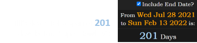 Hill’s death fell a span of 201 days before Super Bowl LVI: