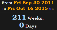 211 Weeks, 0 Days