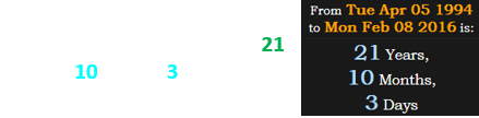 The date Daniel Bryan made his retirement speech in 2016 was 21 years, 10 months, 3 days after the death of Kurt Cobain: