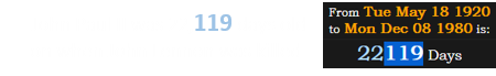 John Paul II was 22,119 days old on when John Lennon was killed: