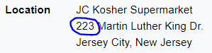 JC Kosher Supermarket 223 Martin Luther King Dr. Jersey City, New Jersey