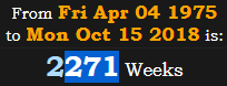 2271 Weeks