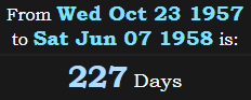 227 Days