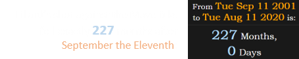 Lillard’s shot against the Mavericks fell exactly 227 months after September the Eleventh: