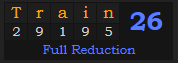 "Train" = 26 (Full Reduction)