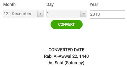 Rabīʿ al-Awwal is the third month in the Islamic calendar. 