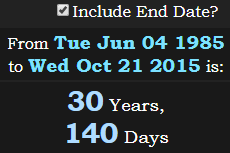 30 Years, 140 Days