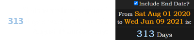 Shots were fired a span of 313 days since the Air Force’s August 1st anniversary: