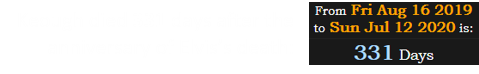 Keough died 331 days after the anniversary of Elvis’s death: