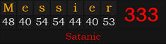"Messier" = 333 (Satanic)