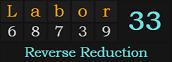 "Labor" = 33 (Reverse Reduction)