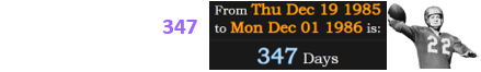Bobby Layne died 347 days after his birthday: