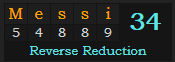 "Messi" = 34 (Reverse Reduction)