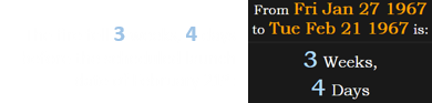 The fire fell 3 weeks, 4 days before the scheduled launch date of February 21st: