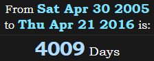 4009 Days