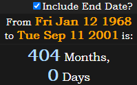 404 Months, 0 Days
